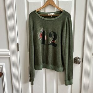 Wildfox Olive Green Sweatshirt